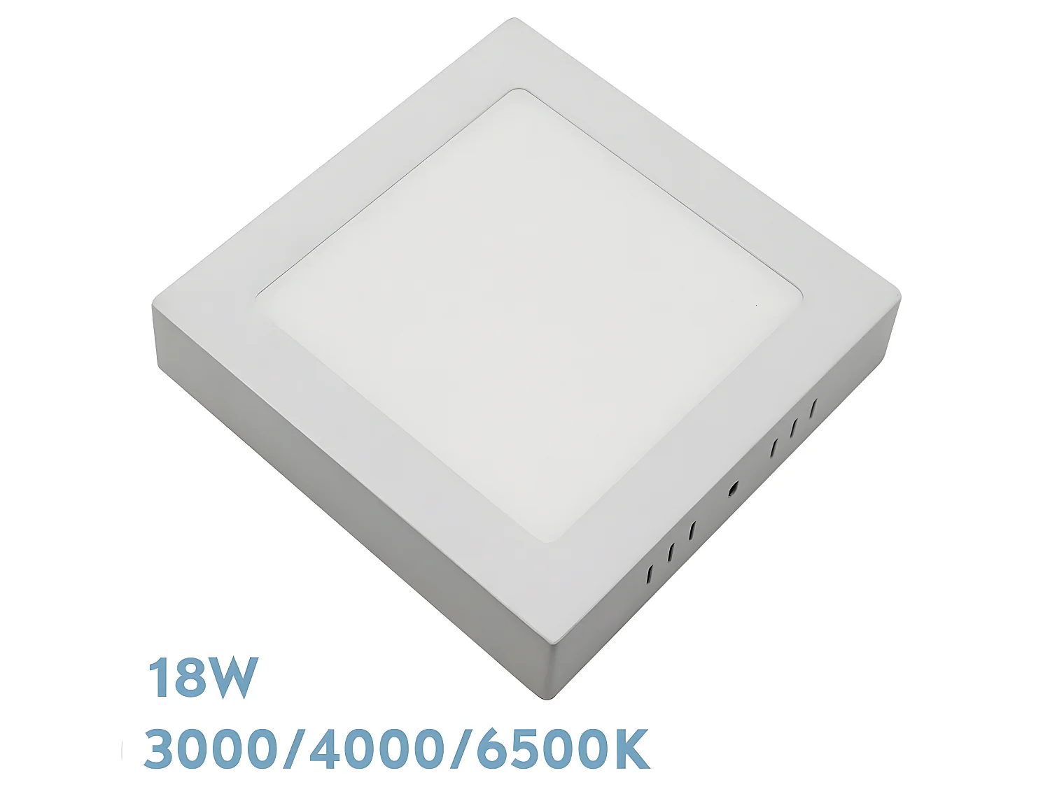 Downlight De Superficie Gabro Blanco 18w 3000k-4000k-6500k