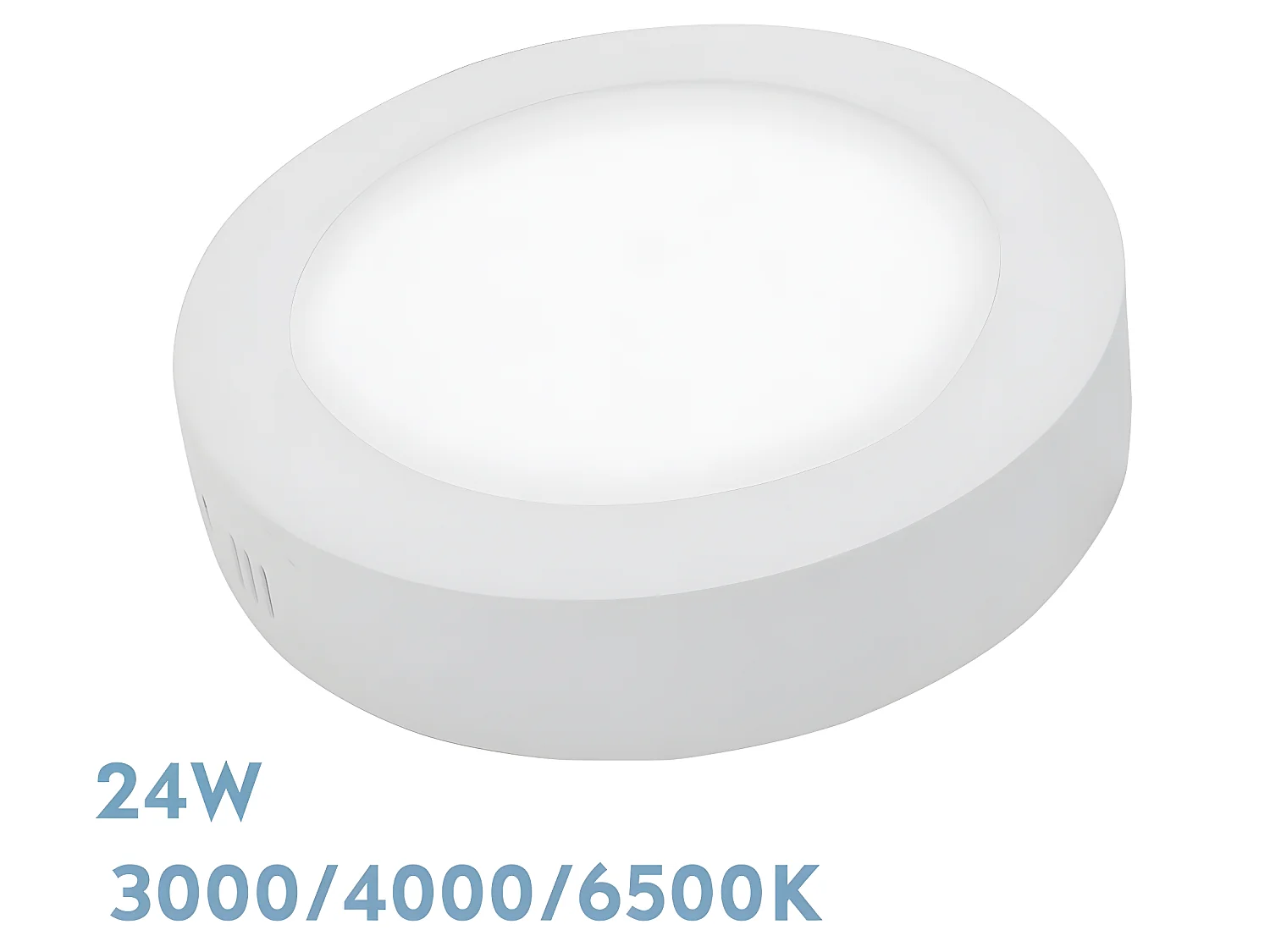 Downlight Rond Blanc Modèle DIORITE 24W 3000K-4000K-6500K FABRILAMP