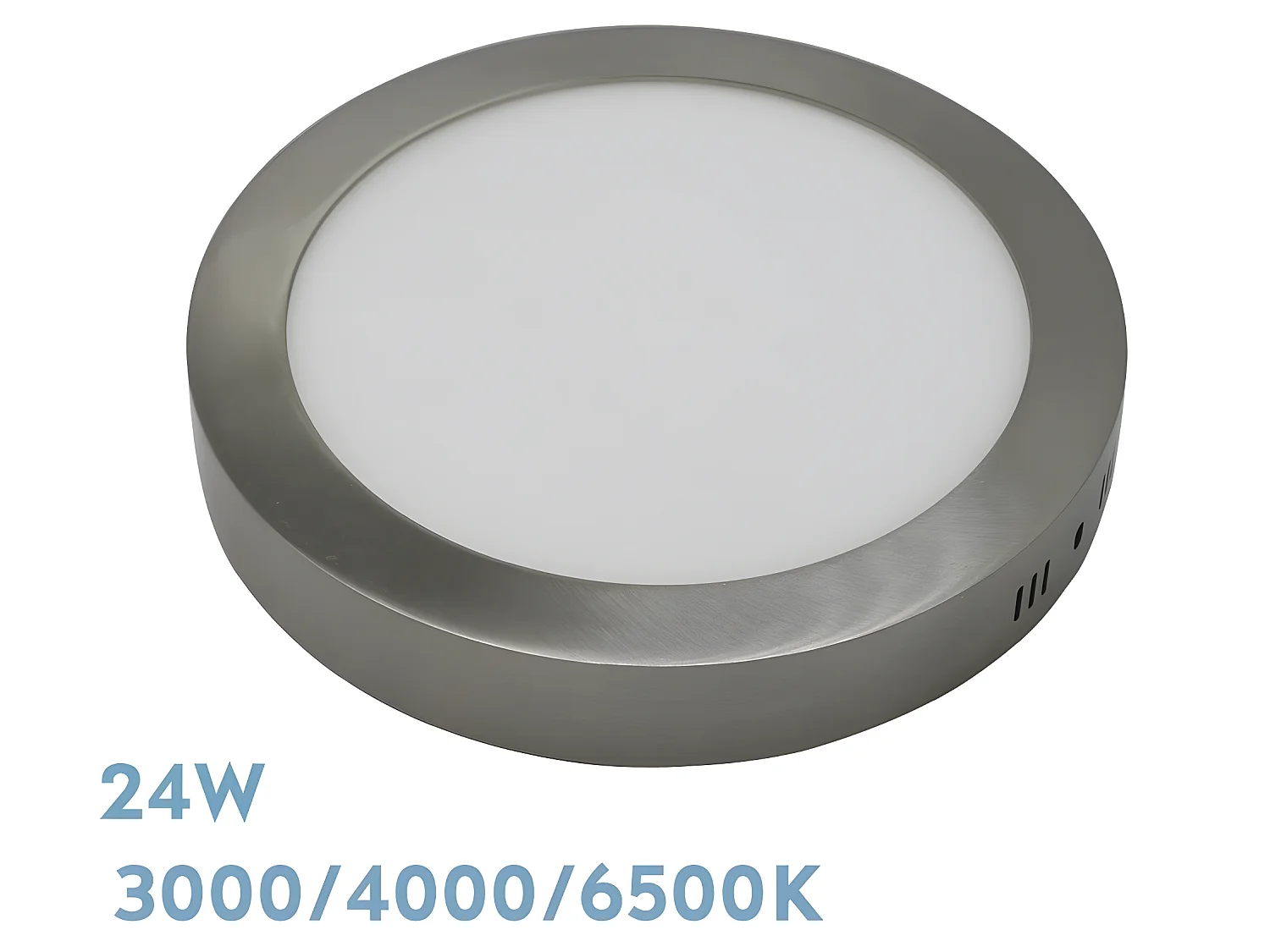 DIORITE Downlight Rond Nickel 24w 3000k-4000k-6500k FABRILAMP