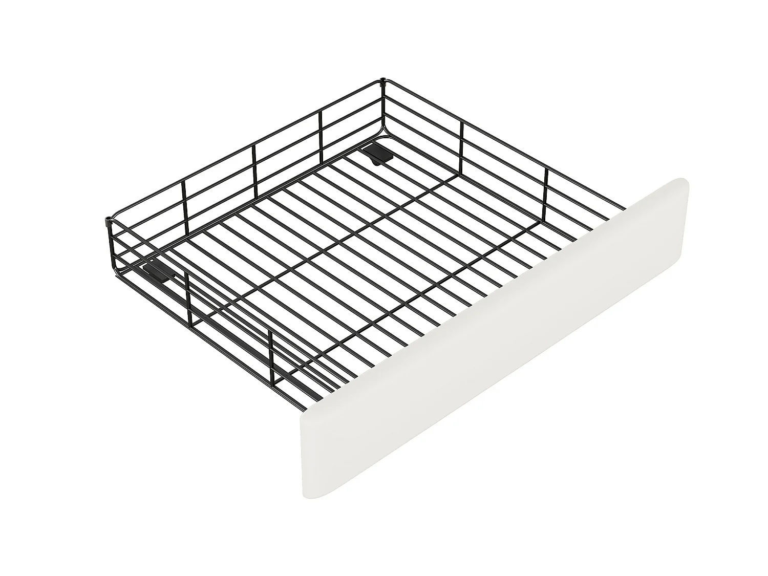 Tweepersoonsbed 140 x 200 cm, PU-leer gevoerd bed met vier laden, LED-strip, beige