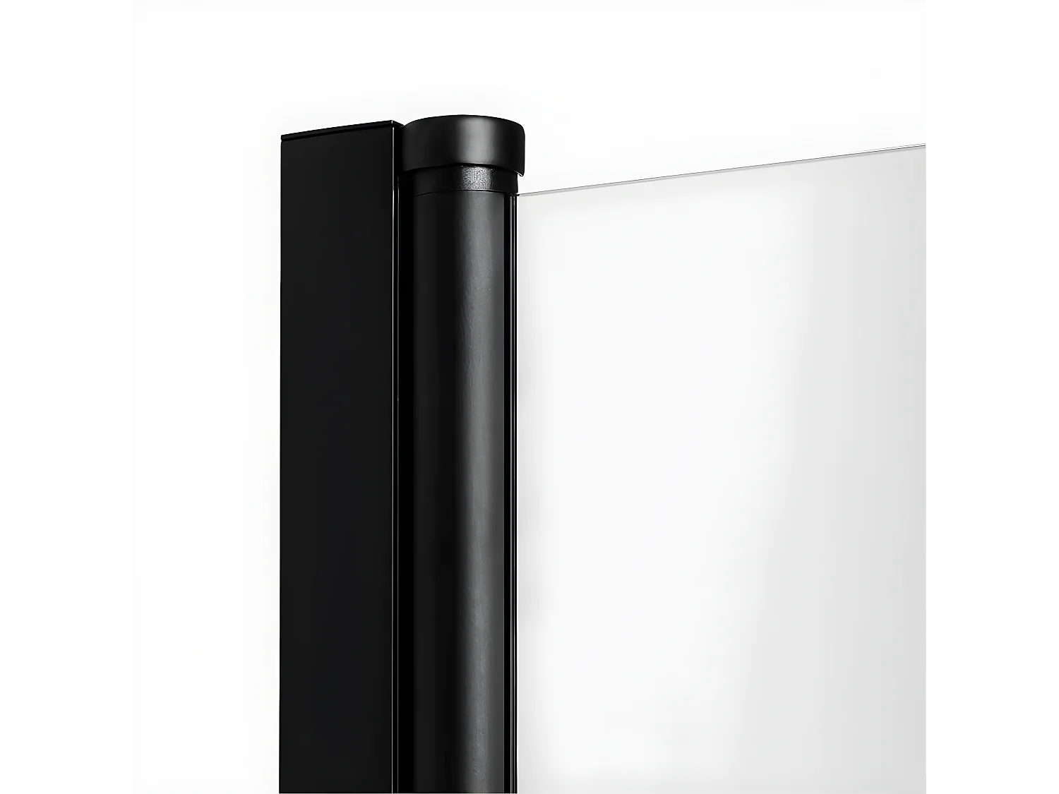 Cabine de douche pivotante  80x90 cm noir RHODES BLACK