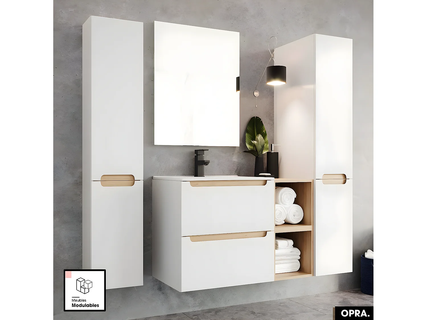 Armoire murale | OPRA | Blanc | 30 x 60 x 15 cm