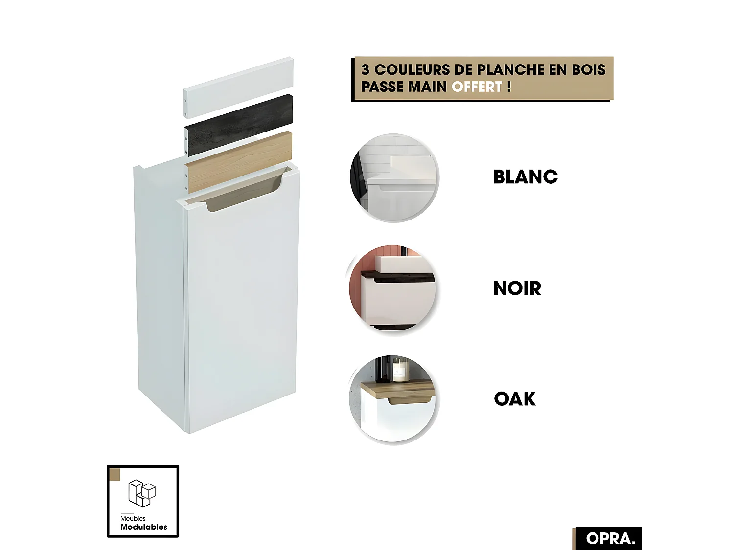 Armoire murale | OPRA | Blanc | 30 x 60 x 15 cm