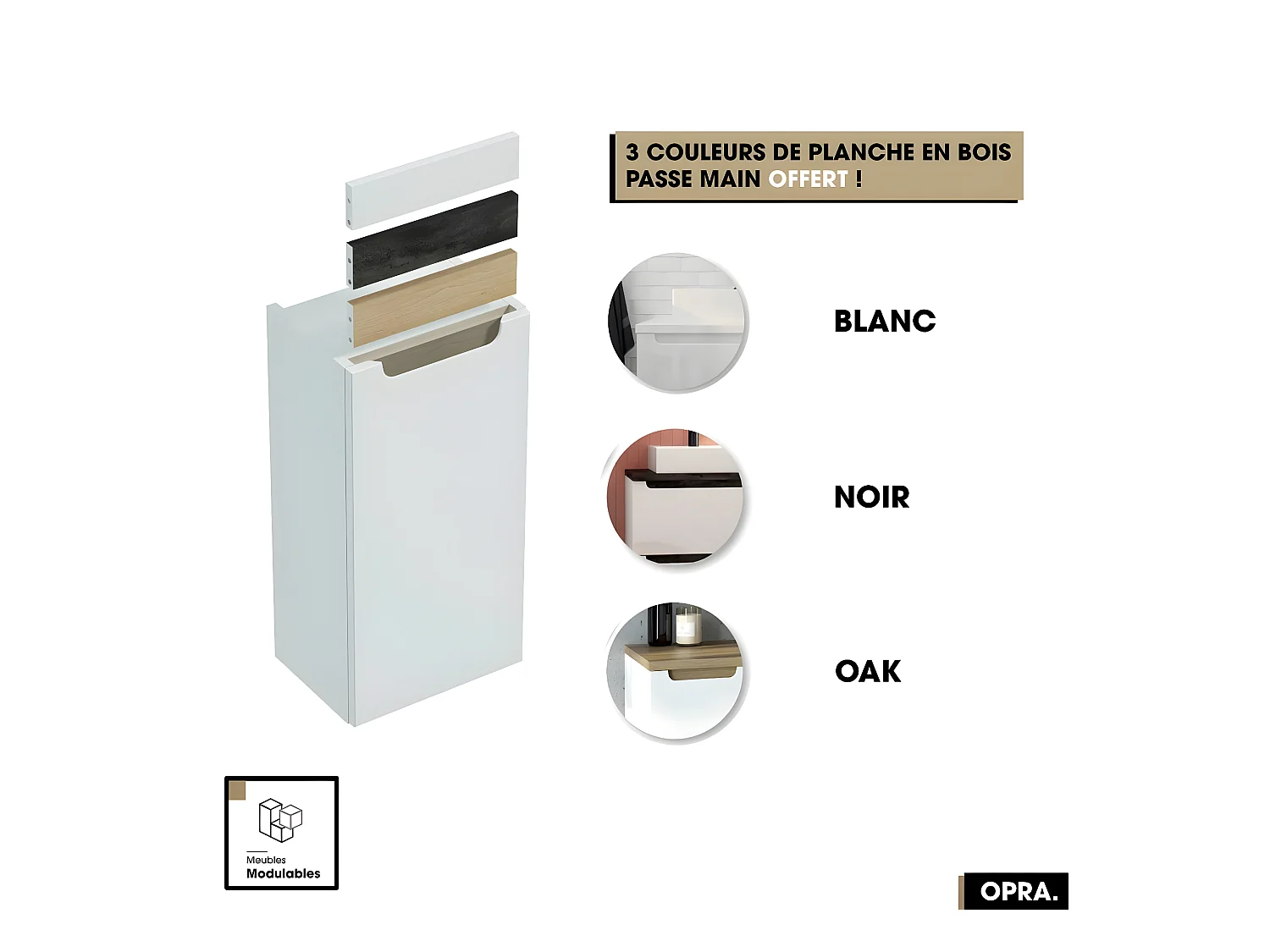 Armoire murale | OPRA | Blanc | 30 x 90 x 15 cm