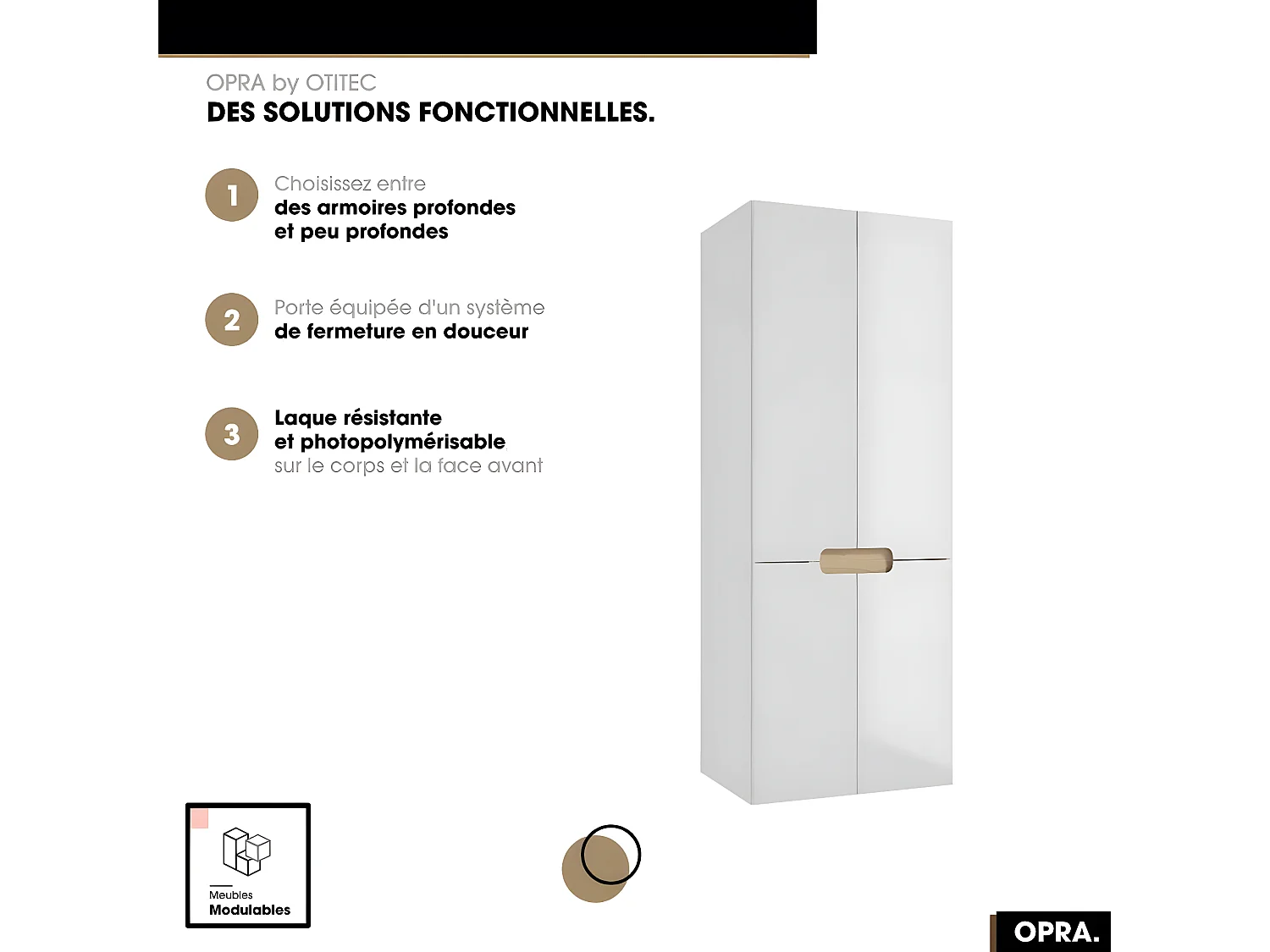 Armoire murale | OPRA | Blanc | 60 x 150 x 45 cm