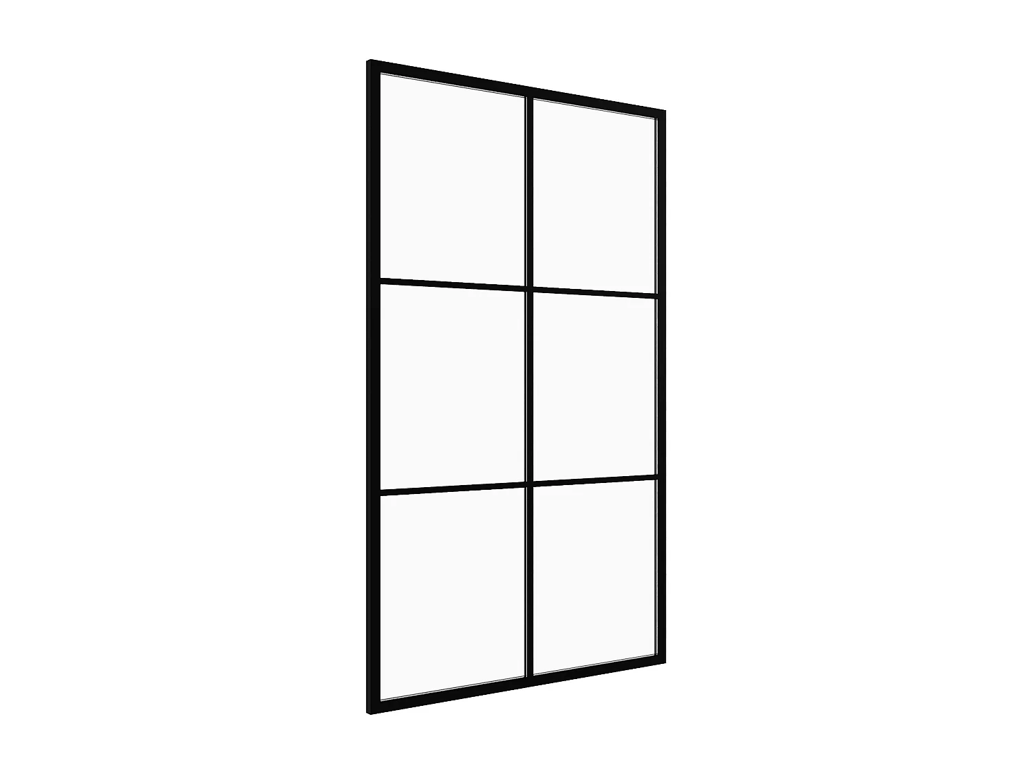 Ścianka prysznicowa do kabiny walk-in z sitodrukiem - Czarny mat - 120 x 200 cm - VENTANITA