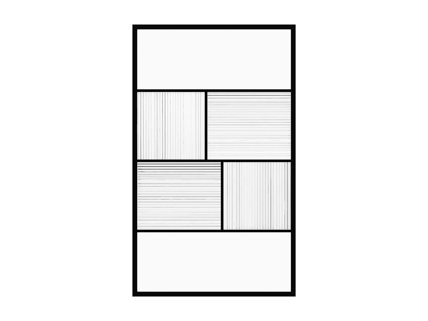 Paroi de douche à l'italienne sérigraphiée et texturée - Noir mat - 120 x 200 cm - SLOMENA