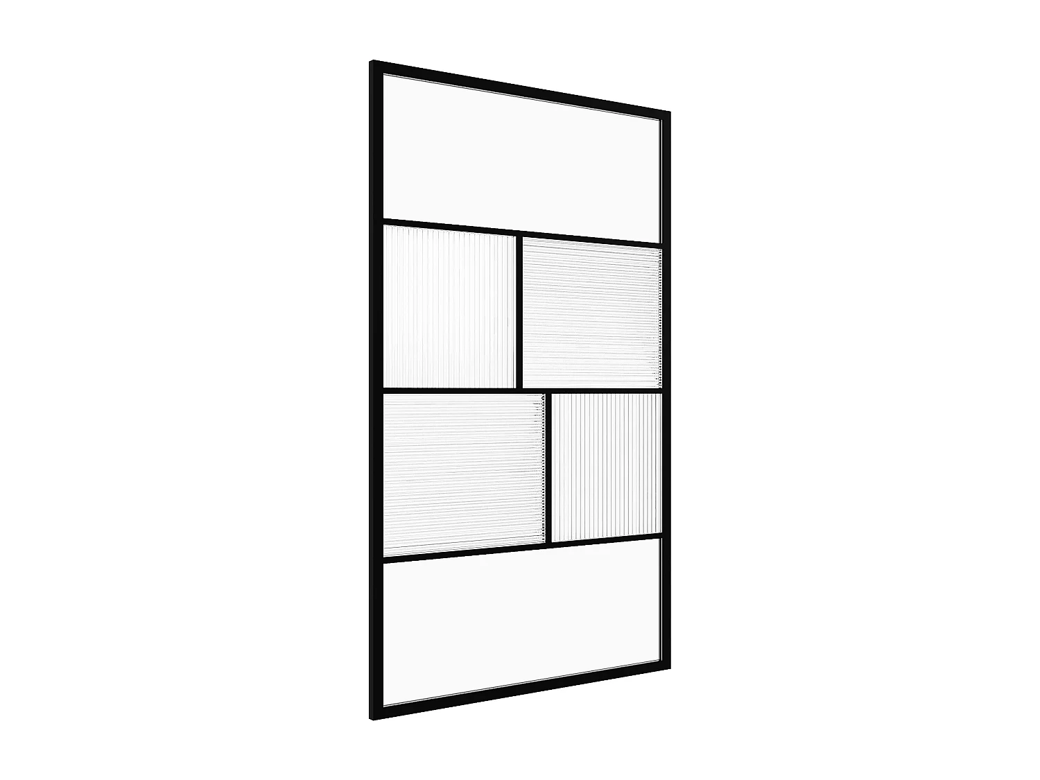 Painel de duche estilo italiano serigrafado e texturizado preto mate 120 x 200 cm - SLOMENA