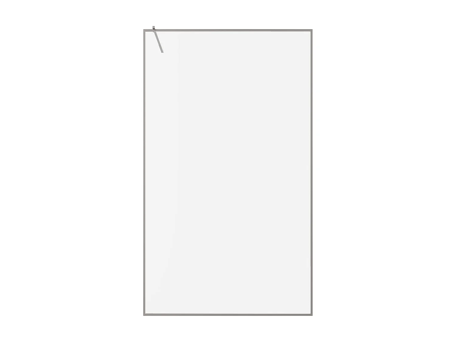 Ścianka prysznicowa - 120 x 200 cm - Czarny mat - Szkło hartowane - AMBERI