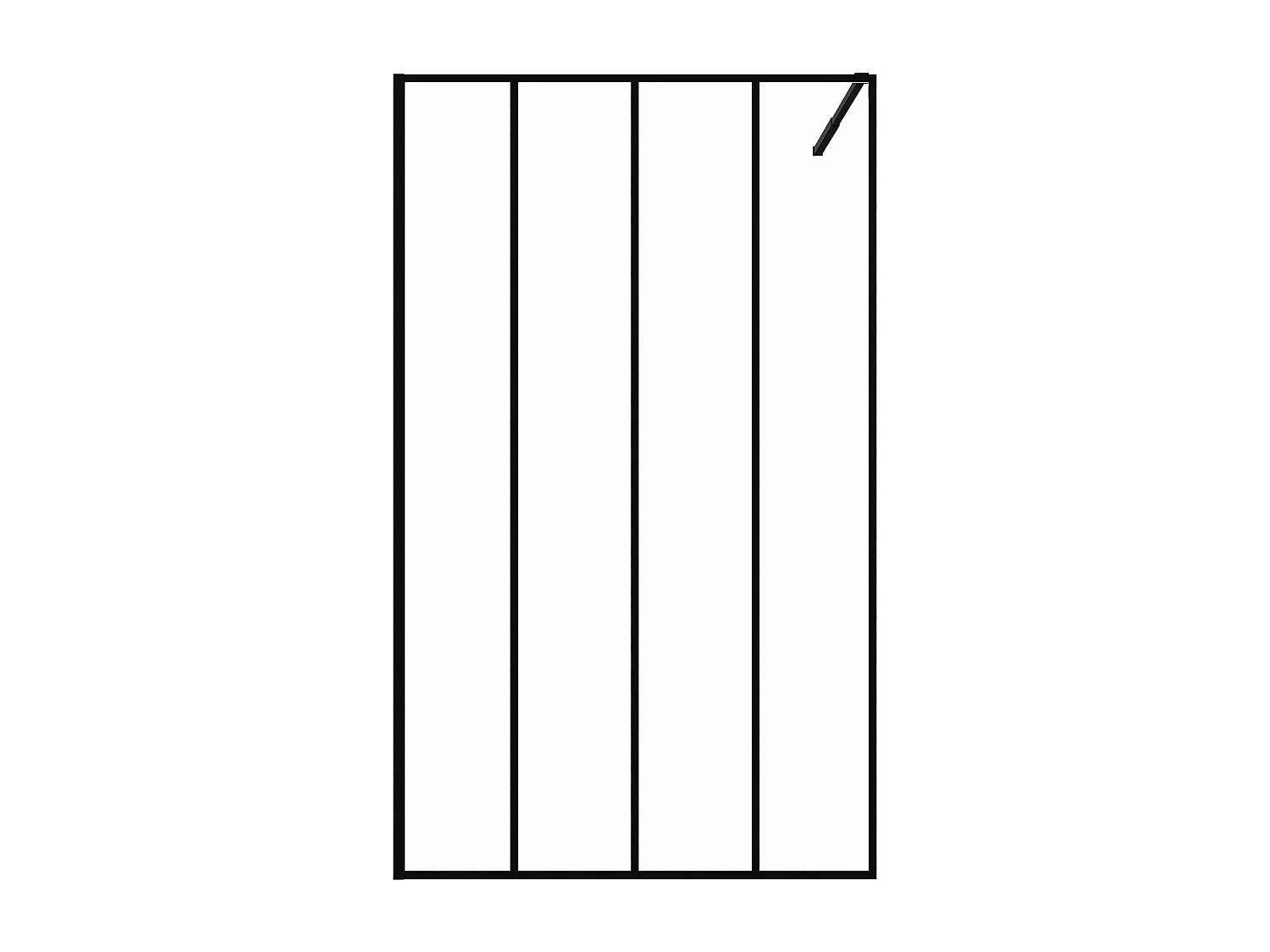 Ścianka prysznicowa w industrialnym stylu ATALIA - 120*200 cm