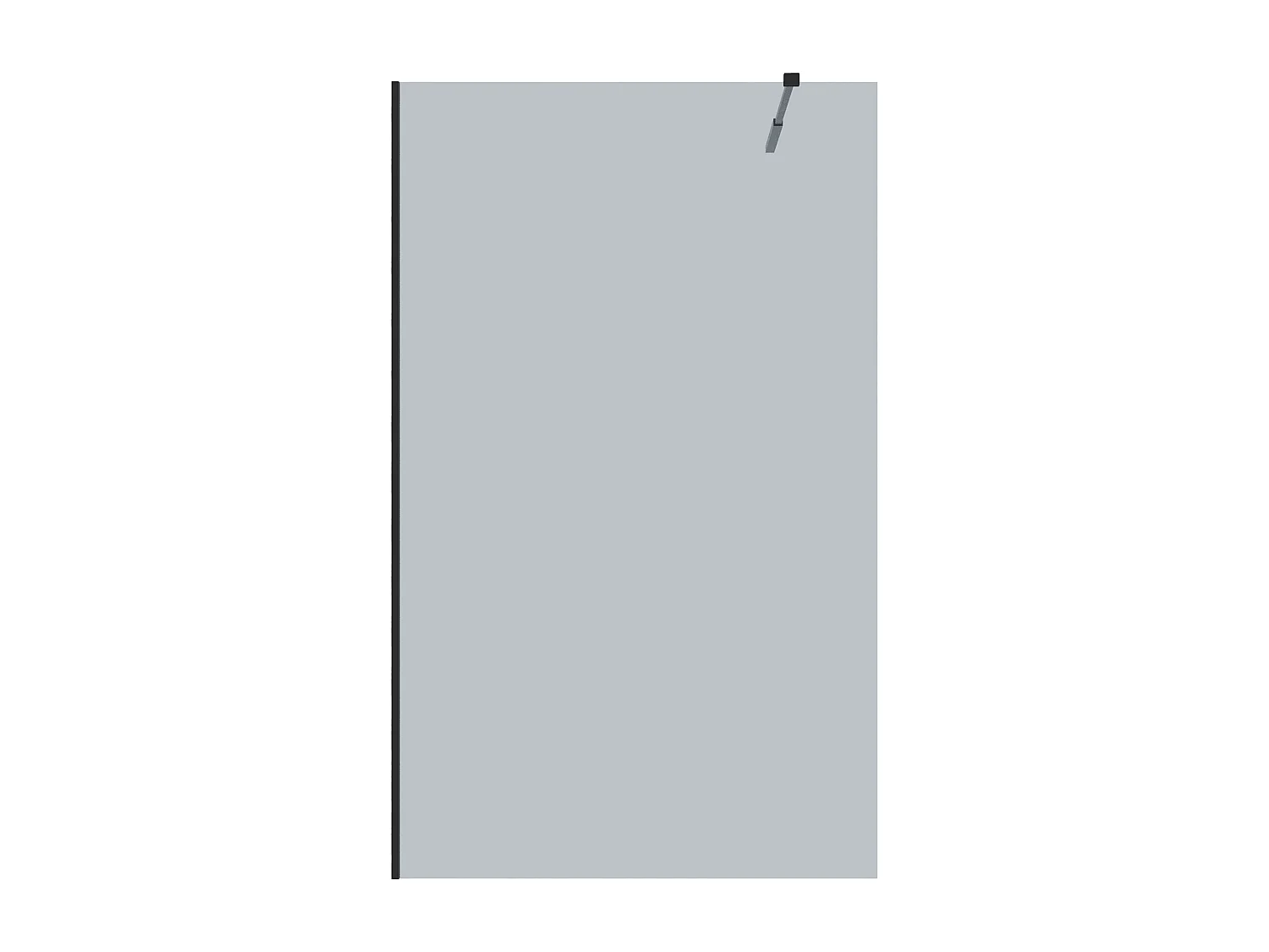 [NEW VERSION]Parete per doccia walk in vetro grigio 120 x 200 cm - MALIKA