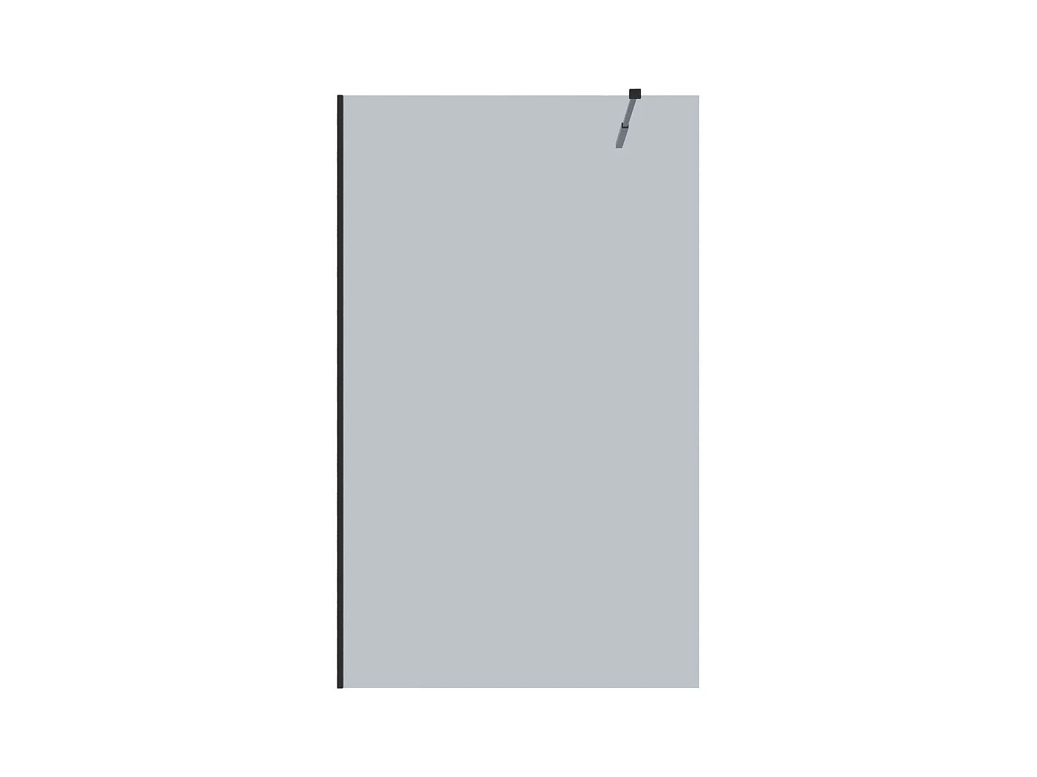 [NEW VERSION]Mampara de ducha estilo italiano MALIKA - 120x200 cm - Cristal gris