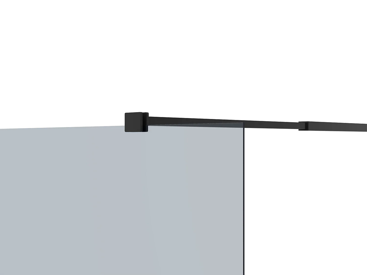 Paroi de douche à l'italienne  - Verre fumé gris - 140x200 cm - MALIKA II