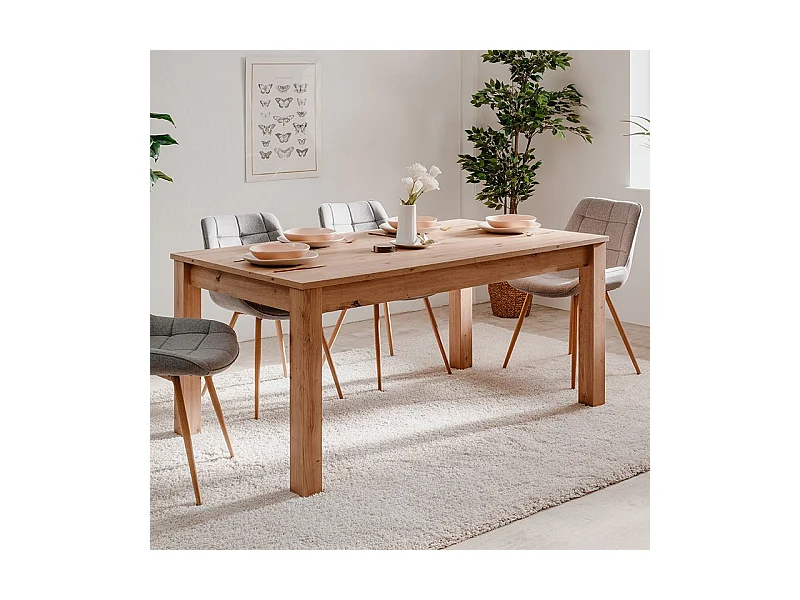 Table à Manger Extensible Rectangulaire L160/215 cm - BERGEN