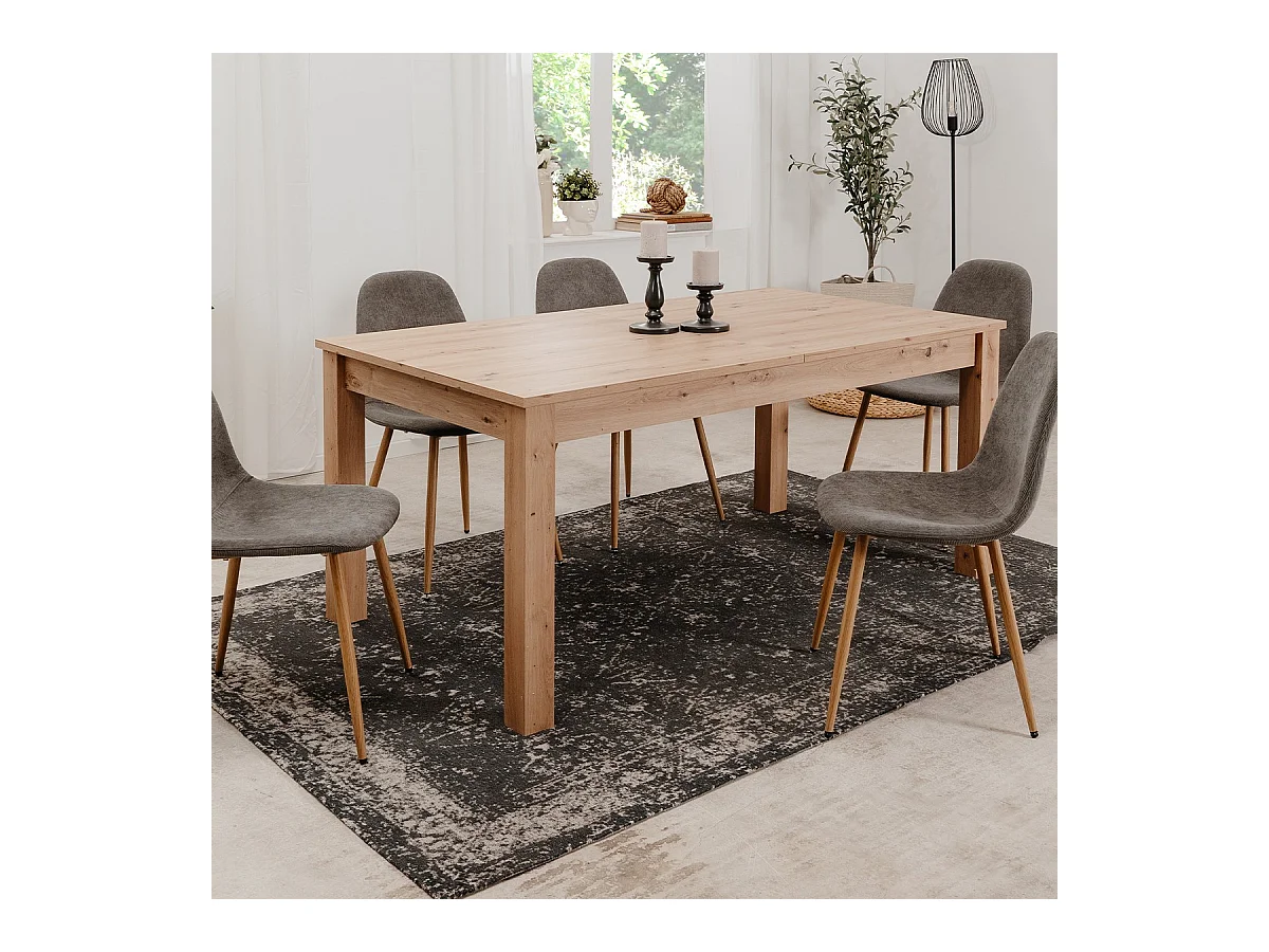 Table à Manger Extensible Rectangulaire L160/215 cm - BERGEN