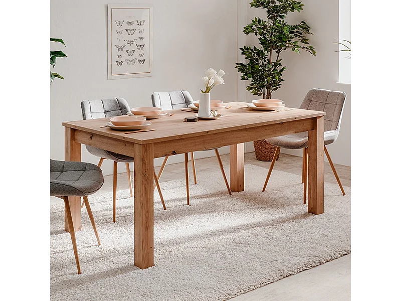 Table à Manger Extensible Rectangulaire L160/215 cm - BERGEN