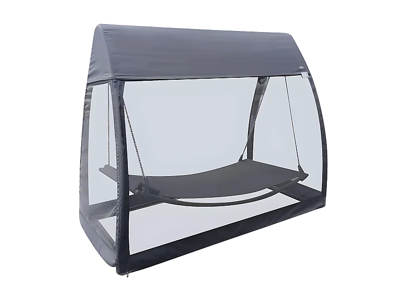 Balancelle avec moustiquaire Trinidad ardoise - Hespéride