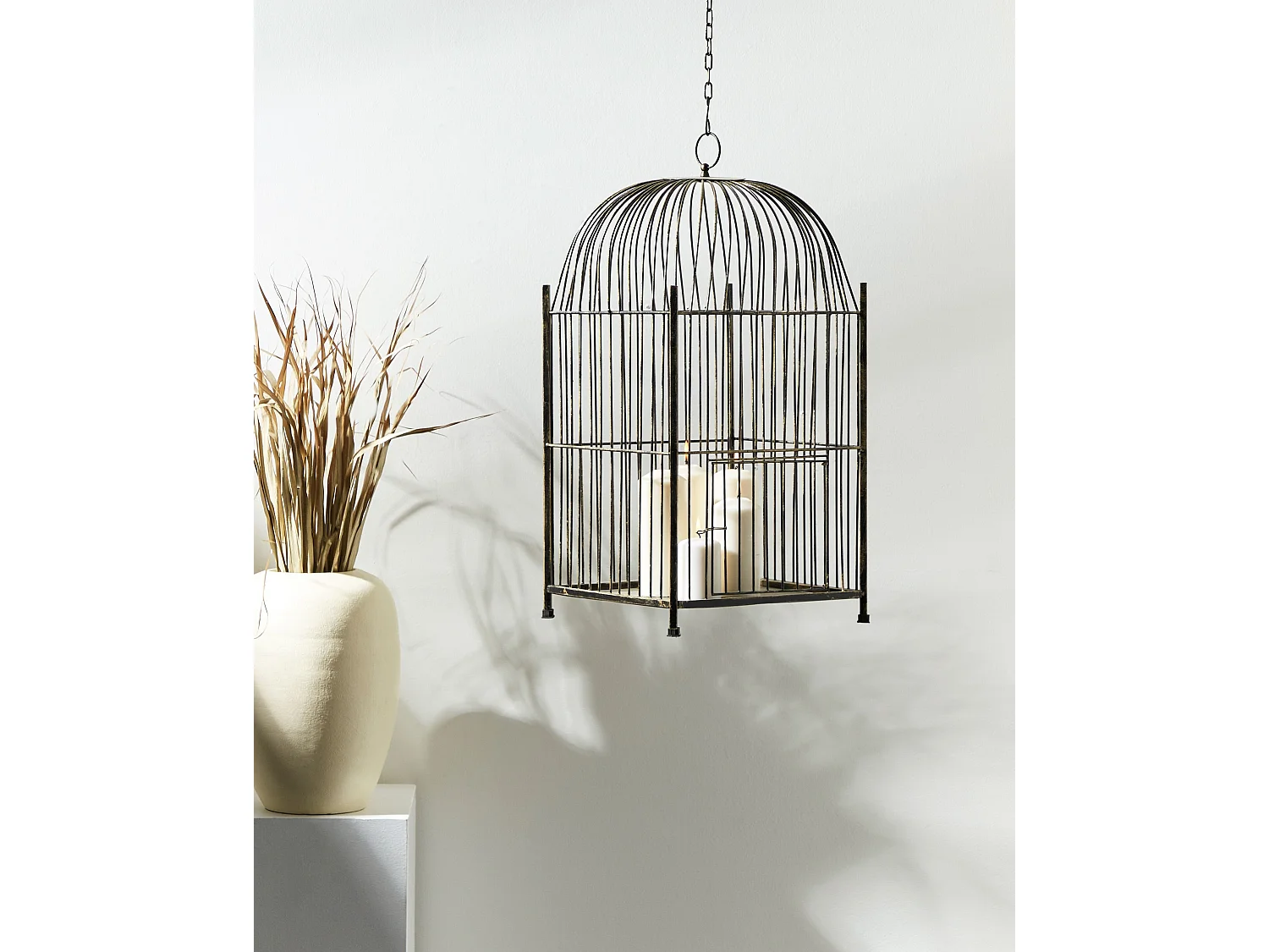 Lanterne COMOROS Métal 62 cm Doré