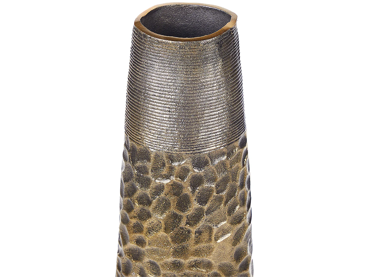 Aluminium Vase à fleurs 57 cm Doré THIVA