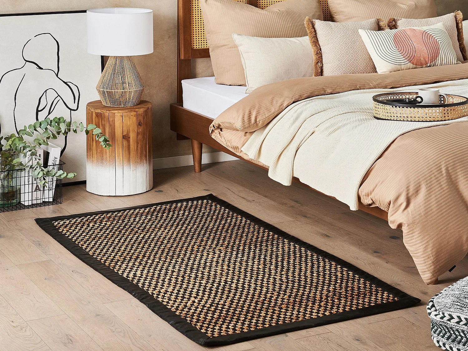 Teppich GERCE 80 x 150 cm Jute Beige