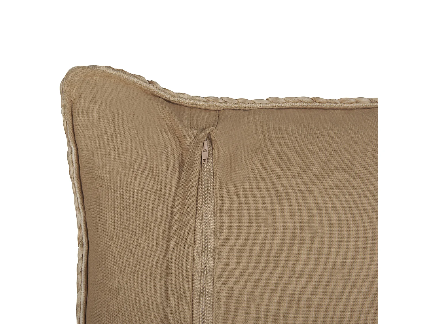 Lot de 2 coussins décoratifs ELLIOTTIA Jute 45 x 45 cm Beige Unicolore