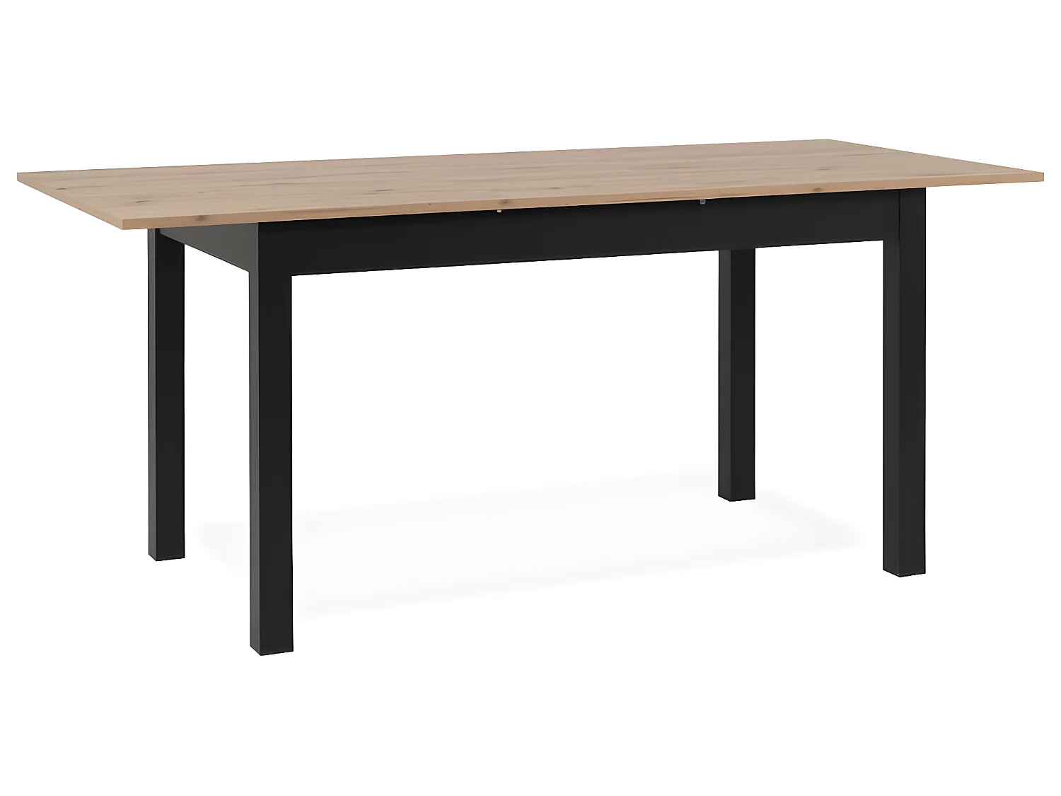 Finori Tavolo Pranzo Allungabile Coburg 120 Rovere Artigianale e Nero