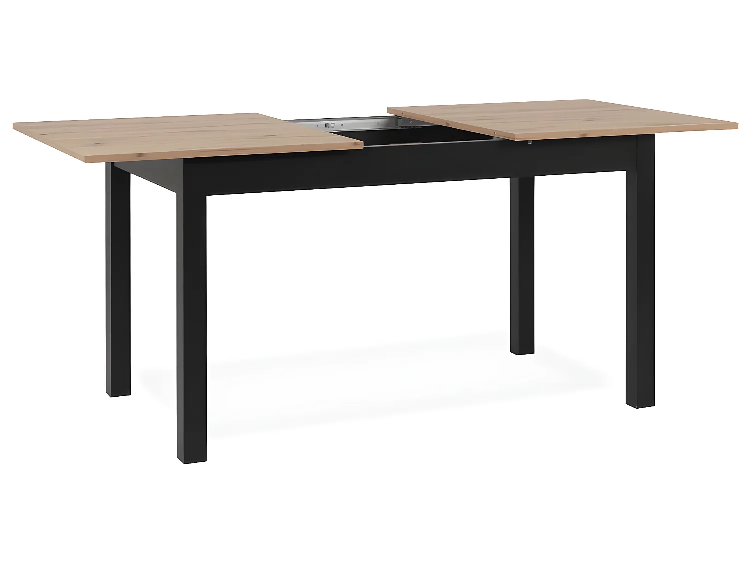 Finori Tavolo Pranzo Allungabile Coburg 120 Rovere Artigianale e Nero