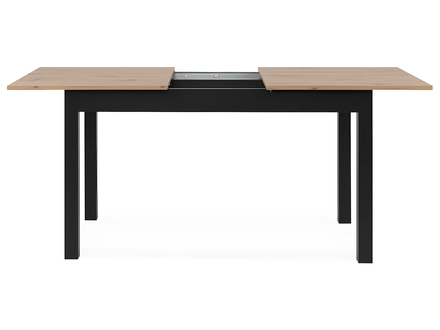 Finori Tavolo Pranzo Allungabile Coburg 120 Rovere Artigianale e Nero