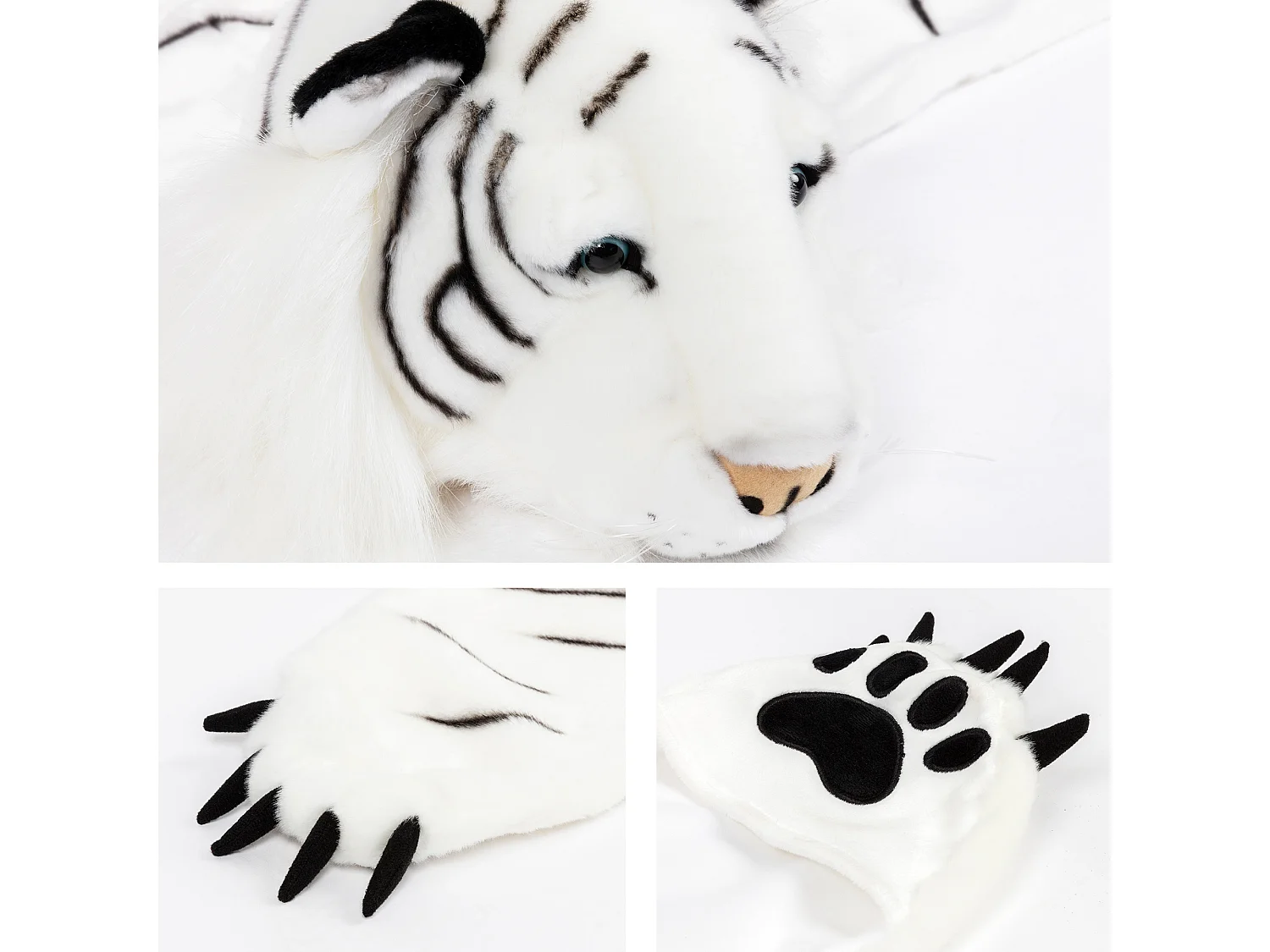Déguisement en peluche Tigre Blanc Albert