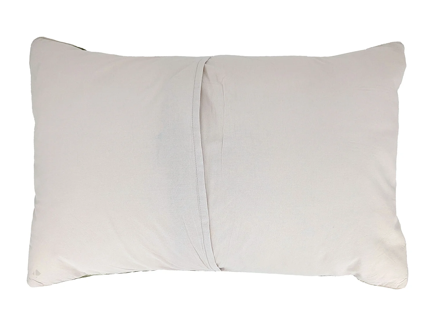 Housse de coussin 40x60 cm lin lavé motif végétal PALAWAN beige Sauge