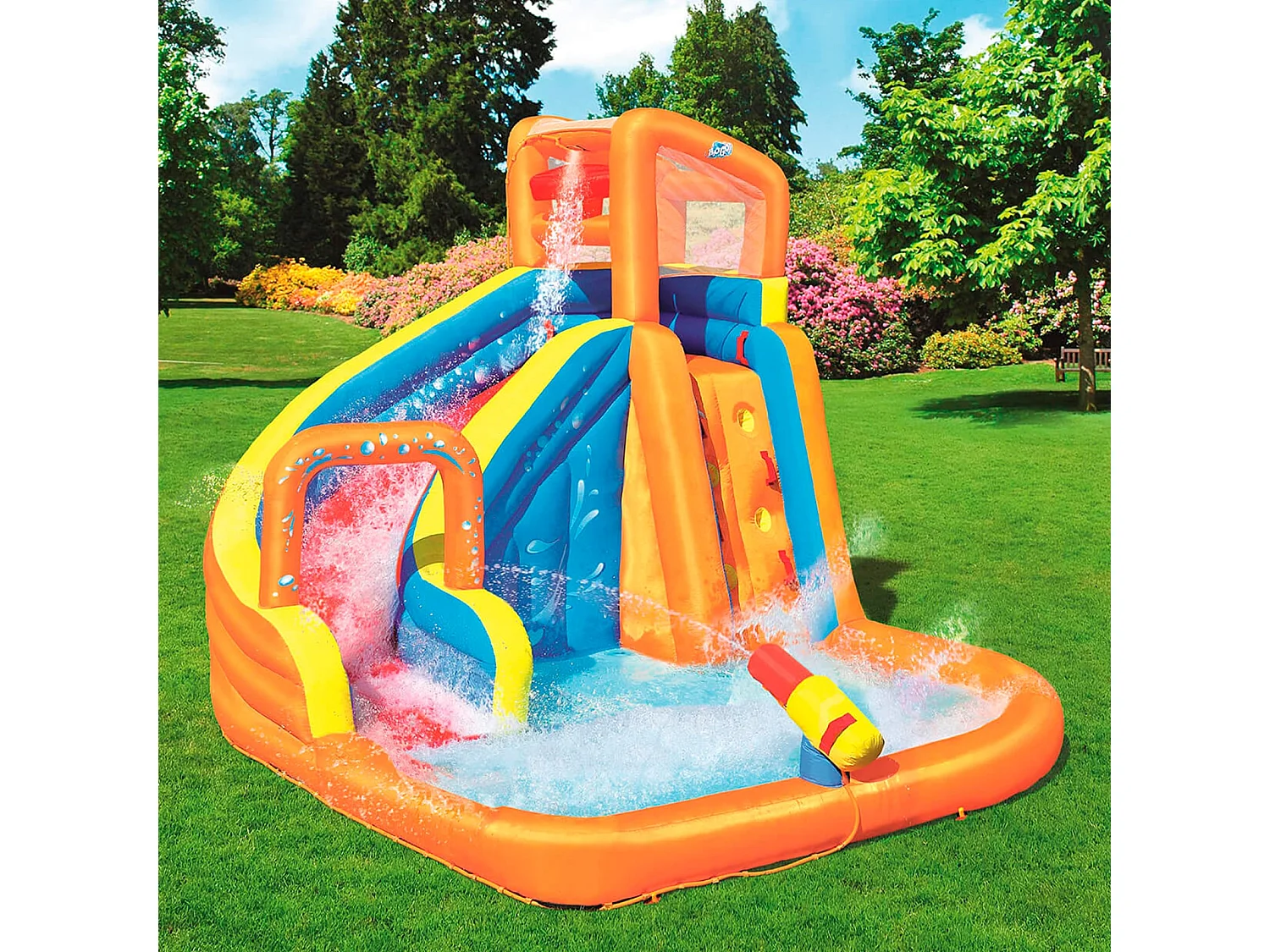 Château Gonflable Aquatique Bestway Turbo Splash Water Zone Mega Parc 365x320x270 cm