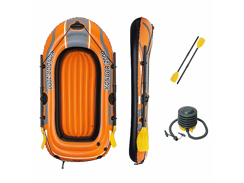 Barca Hinchable Bestway Hydro-Force Kondor 2000 188x93x30 cm 2 Personas Con Remos y Bomba