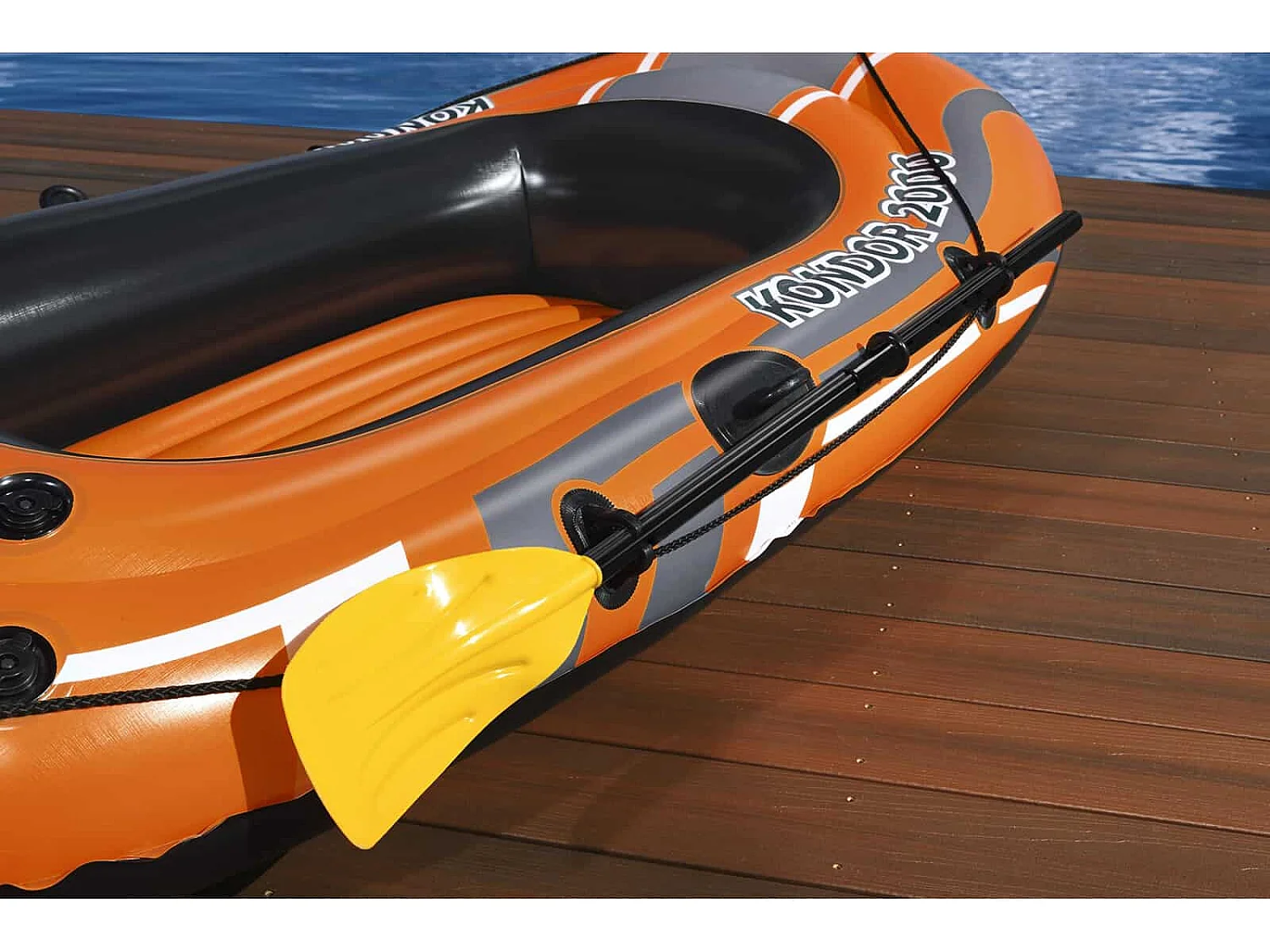 Bateau Gonflable Bestway Hydro-Force Kondor 2000 188x93x30 cm 2 Personnes Pagaies et Pompe