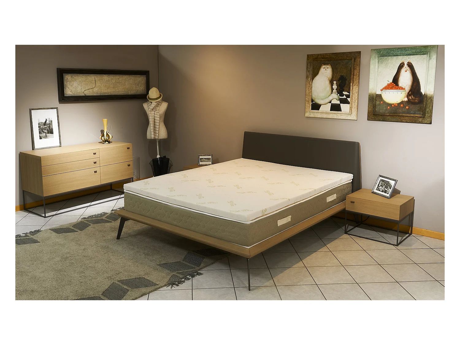 Literie Julien Surmatelas Anatomique Hyper Moelleux et Confort 70x190 x 5 cm Déhoussable Entretien Facile - à