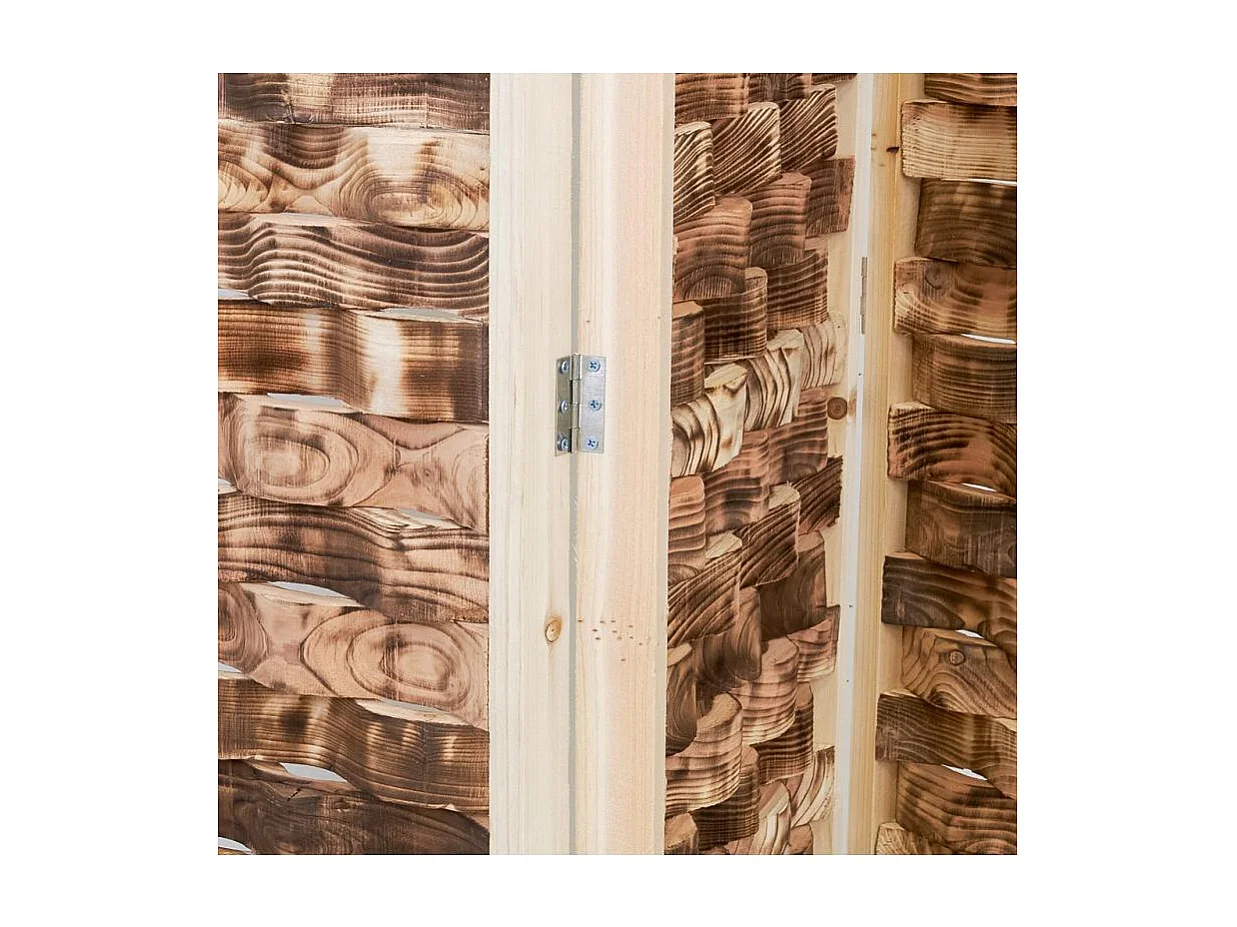 Paravent 3 panneaux en pin Nouvelle vague