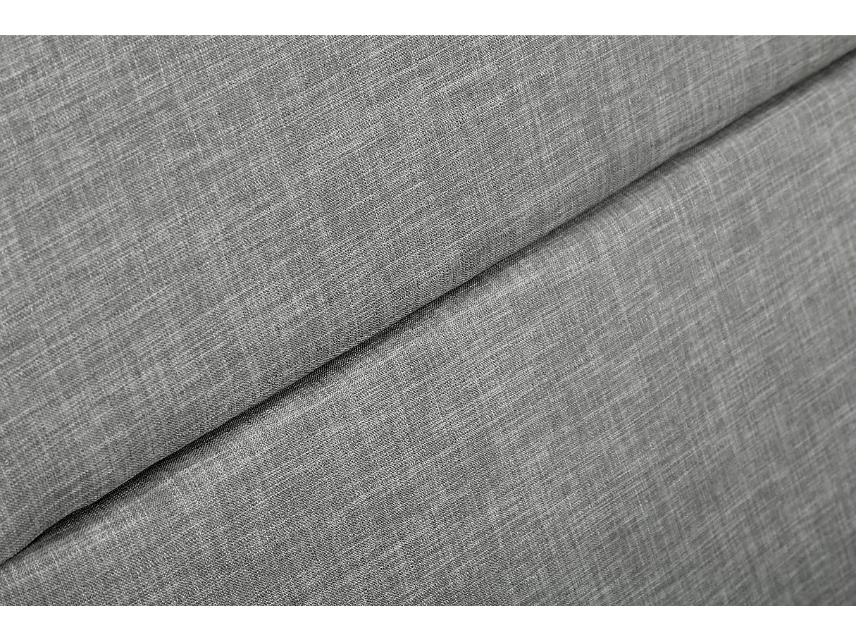 Cadre de lit coffre BONY avec sommier à lattes - Gris clair - Largeur 160 cm