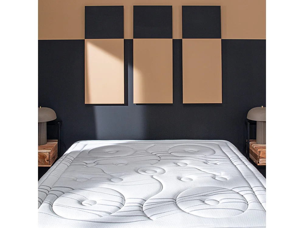 BELLECOUR LITERIE | Ensemble REINA 2.0 180x200 cm | Matelas Ressorts ensachés + Protège matelas anti punaise