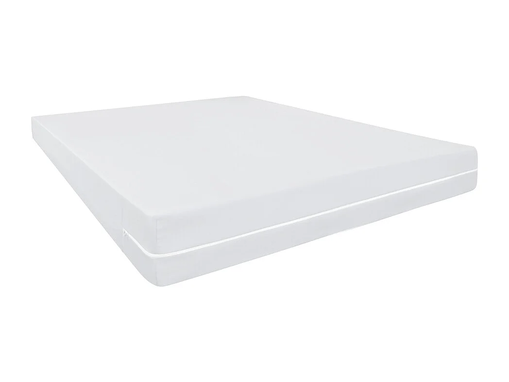 BELLECOUR LITERIE | Pack TIVOLI 140x190 cm | Matelas Mémoire de forme + Sommier Bois + Protège matelas anti punaise