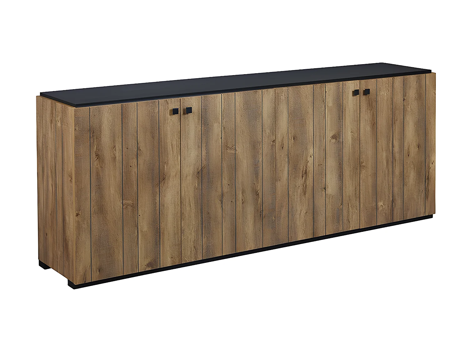 Buffet 4 portes 220 cm coloris denver oak Stone