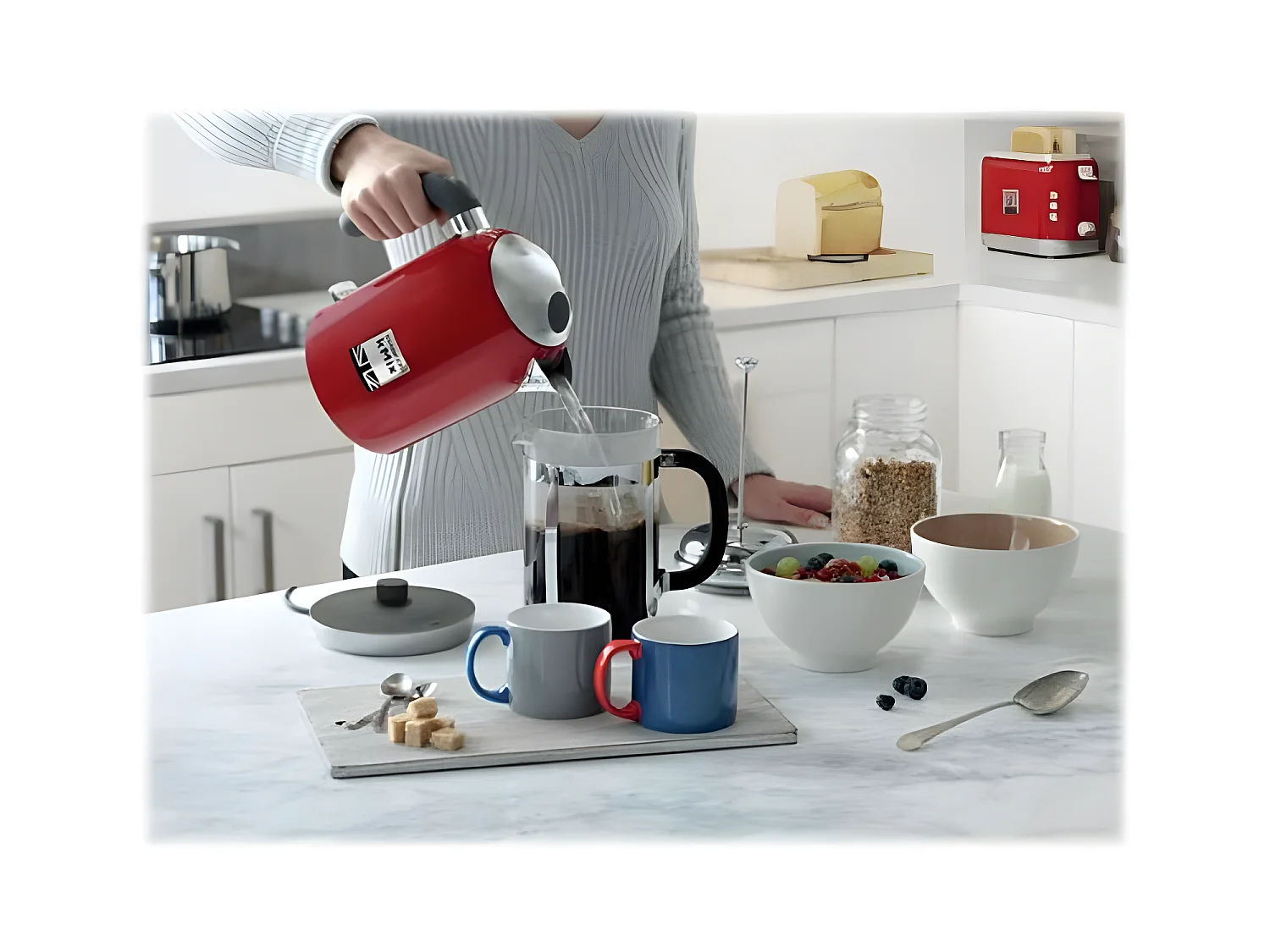 Bouilloire Kenwood ZJX650RD 1 L Rouge 2200 W