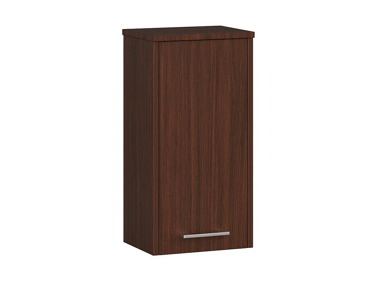 Hängender Badezimmerschrank AKORD FIN Wenge 30 cm Tür 2 Ebenen B30 x H60 x T22,5 cm