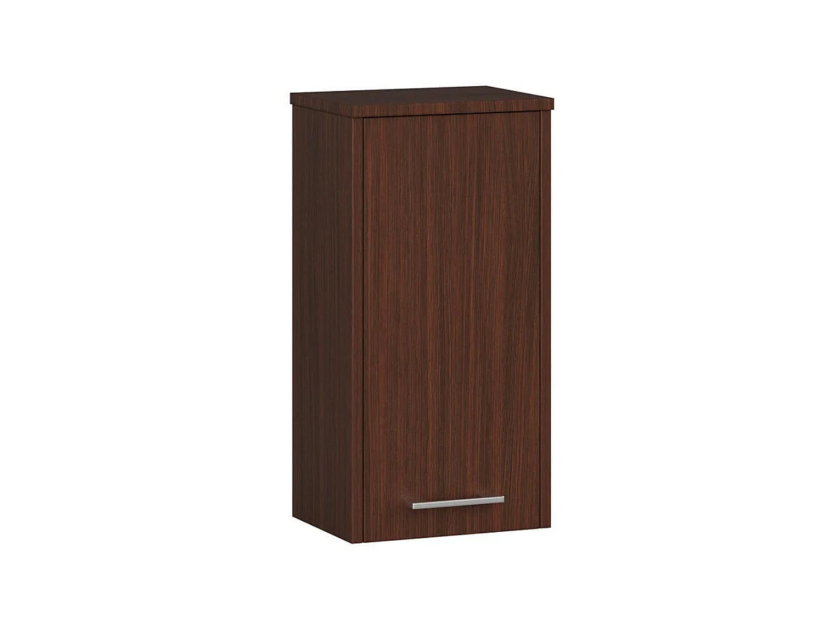 Armoire salle de bains AKORD FIN accr. au mur Wengé 30 cm 1 porte façade Wengé 2 étagères 30x22,5x60 cm