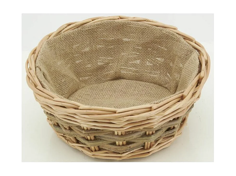 Corbeille à pain en osier et jute