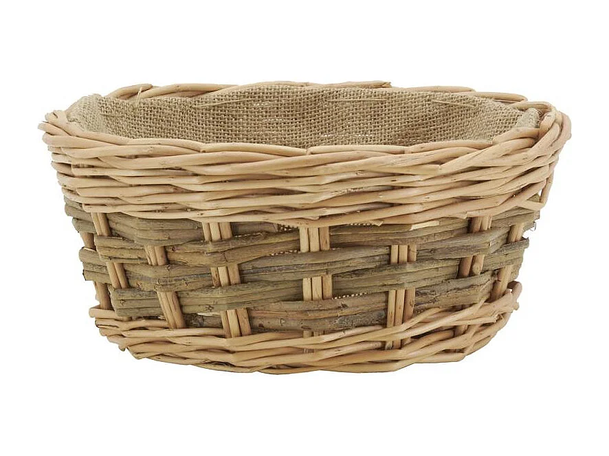 Corbeille à pain en osier et jute