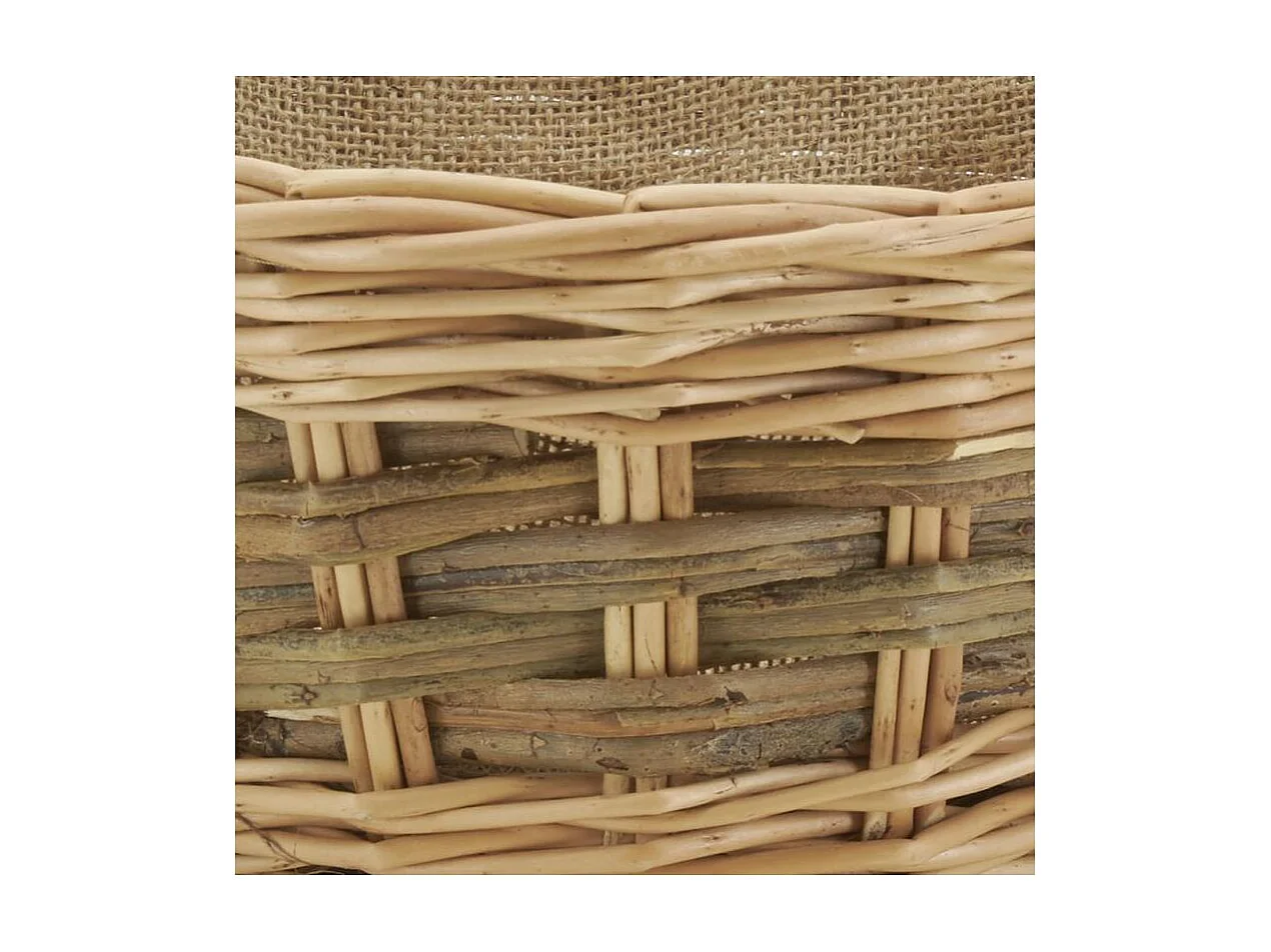 Corbeille à pain en osier et jute