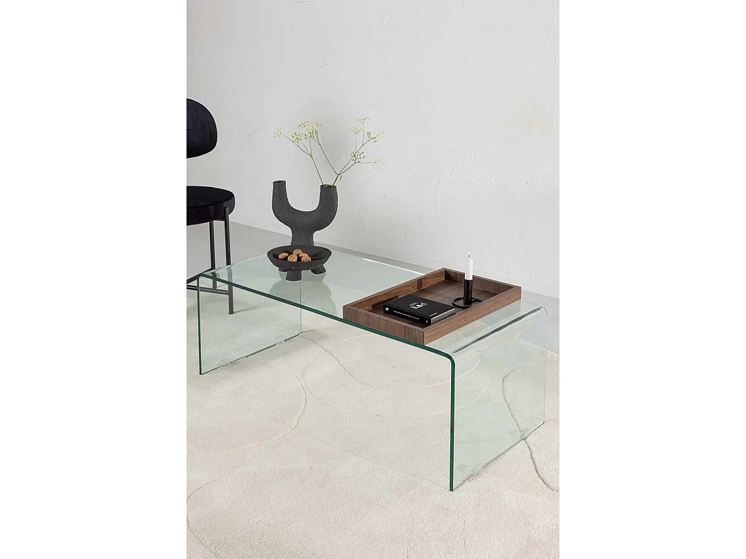 Telemark Couchtisch glas.