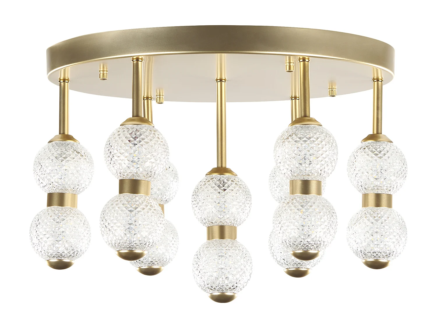 Lampa sufitowa YOWAKA Metal Złoty