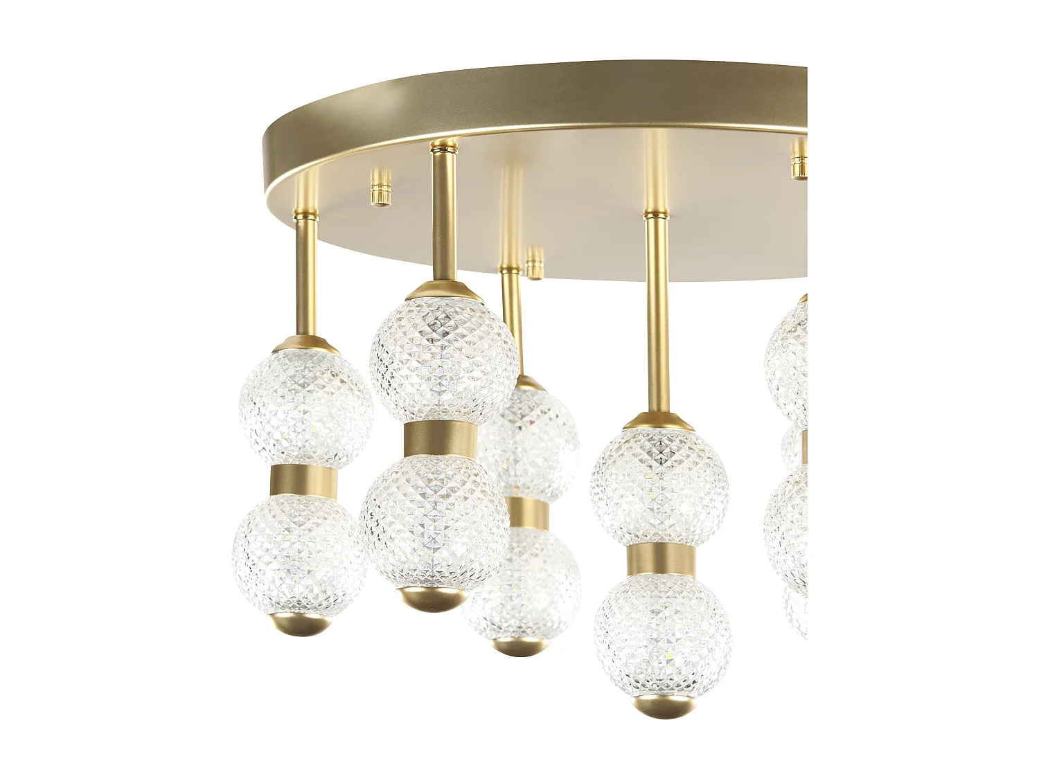 Lampa sufitowa YOWAKA Metal Złoty