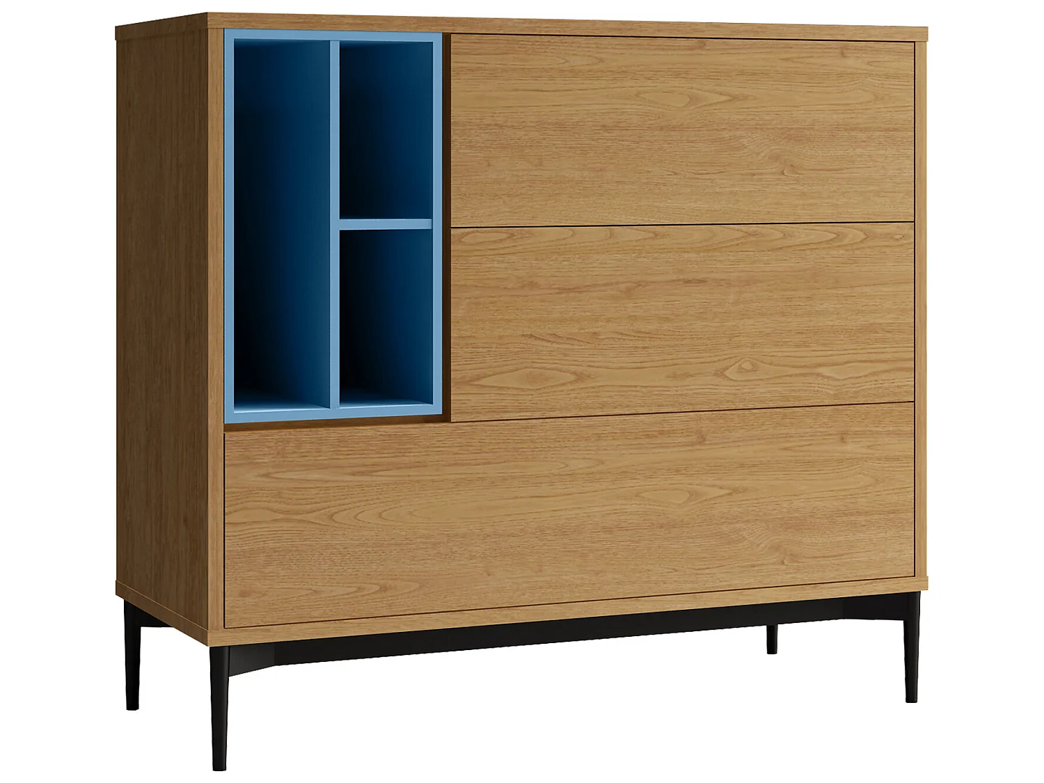 Credenza Pärumm Onnie Blue 103x40x95 cm Legno Laccato