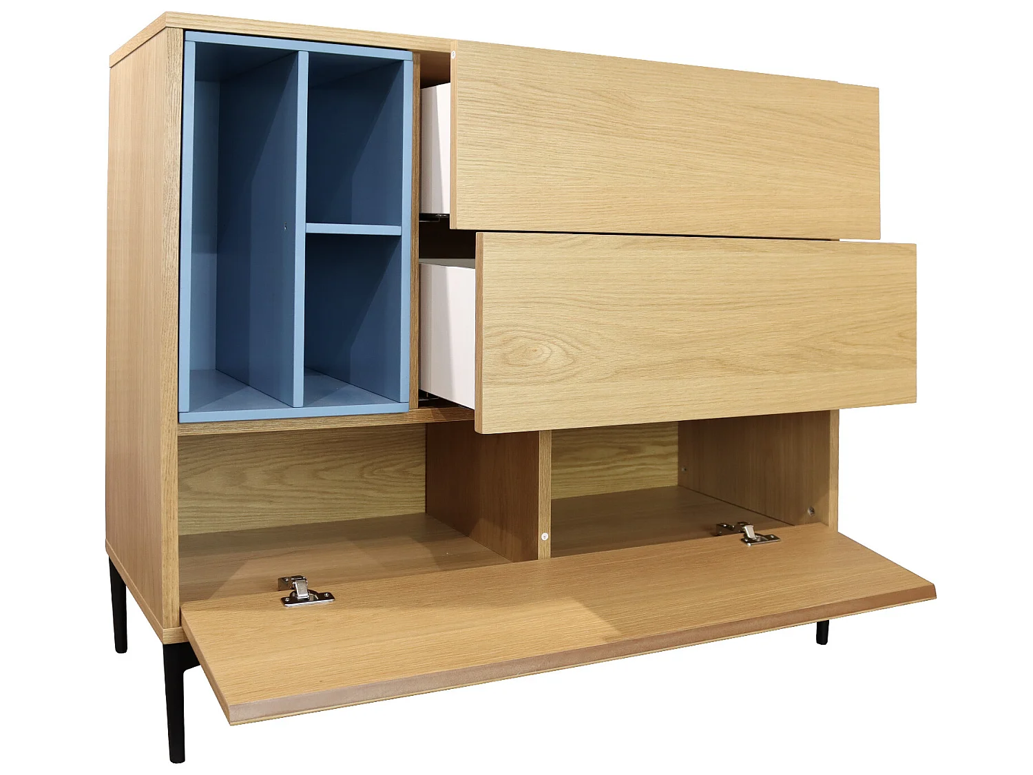 Credenza Pärumm Onnie Blue 103x40x95 cm Legno Laccato